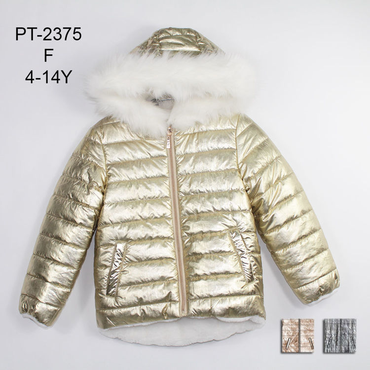 Picture of PT-2375  GIRLS REVERSIBLE JACKET WITH FUR 4-16 YEARS